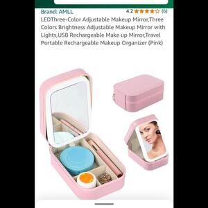 LED Adjustable Makeup Mirror, Brightness Adjustable Makeup Mirror with Lights